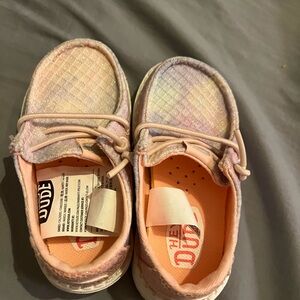 Hey Dude Kids' Rainbow Sparkle Moccasins